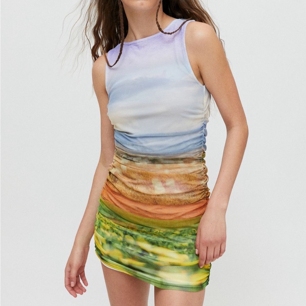 Urban Outfitters Austin Mesh Mini Dress
